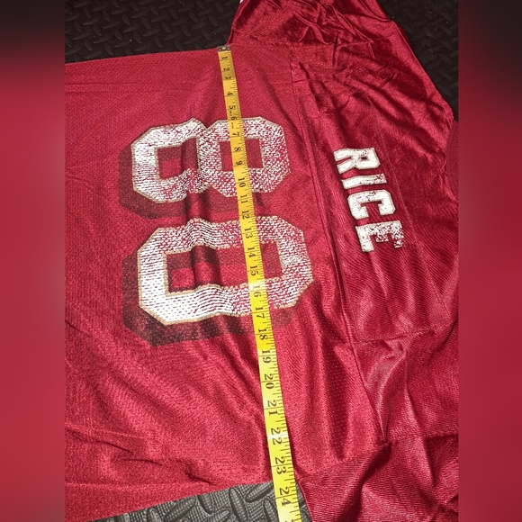Vintage NFL #80 Jerry Rice San Francisco 49ers logo atheltic football jersey - Picture 8 of 16